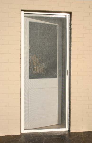 Roller Door Screen - Wind Resistant Range - Side Mounted